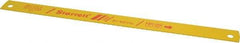 Starrett - 14" Long, 10 Teeth per Inch, Bi-Metal Power Hacksaw Blade - Toothed Edge, 1-1/8" Wide x 0.05" Thick - Exact Tool & Supply