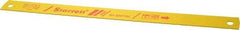 Starrett - 14" Long, 14 Teeth per Inch, Bi-Metal Power Hacksaw Blade - Toothed Edge, 1-1/8" Wide x 0.05" Thick - Exact Tool & Supply
