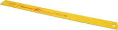 Starrett - 17" Long, 6 Teeth per Inch, Bi-Metal Power Hacksaw Blade - Toothed Edge, 1-3/8" Wide x 0.062" Thick - Exact Tool & Supply
