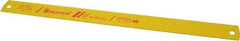 Starrett - 17" Long, 10 Teeth per Inch, Bi-Metal Power Hacksaw Blade - Toothed Edge, 1-3/8" Wide x 0.062" Thick - Exact Tool & Supply