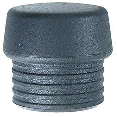 Split Head Mallet Face 2.4″ Med Soft Shore Hardness 45-D, Black, Latex Rubber - Exact Tool & Supply