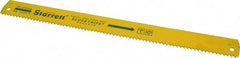 Starrett - 18" Long, 4 Teeth per Inch, Bi-Metal Power Hacksaw Blade - Toothed Edge, 1-5/8" Wide x 0.075" Thick - Exact Tool & Supply