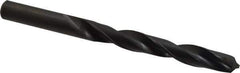 Hertel - 39/64" 118° High Speed Steel Jobber Drill - Oxide Finish, Right Hand Cut, Spiral Flute, Straight Shank, 7-1/8" OAL, Standard Point - Exact Tool & Supply