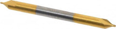 Hertel - #0 Plain Cut 60° Incl Angle Solid Carbide Combo Drill & Countersink - Exact Tool & Supply