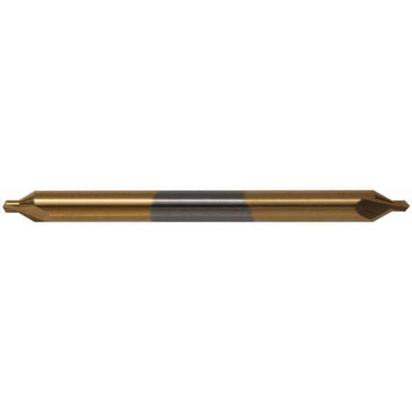 Hertel - #8 Plain Cut 60° Incl Angle Solid Carbide Combo Drill & Countersink - Exact Tool & Supply