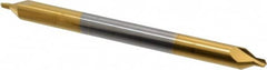 Hertel - #4 Plain Cut 60° Incl Angle Solid Carbide Combo Drill & Countersink - Exact Tool & Supply