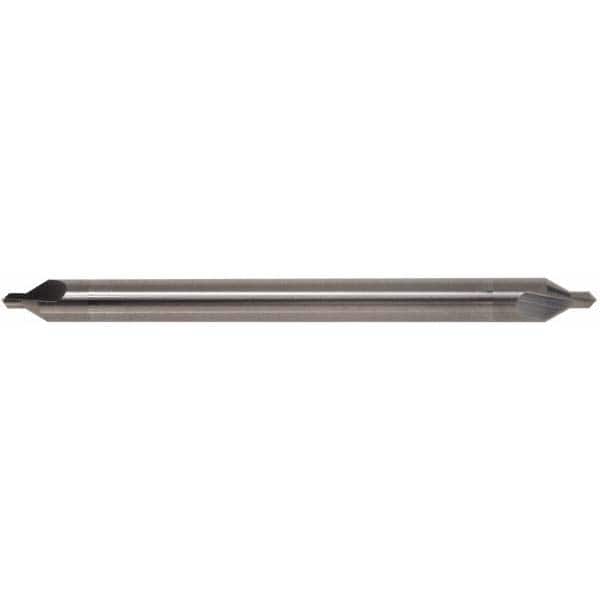 Hertel - #4 Plain Cut 82° Incl Angle Solid Carbide Combo Drill & Countersink - Exact Tool & Supply