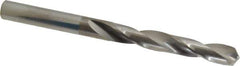 Hertel - Letter K 118° Solid Carbide Jobber Drill - Bright Finish, Right Hand Cut, Spiral Flute, Straight Shank, 3-1/2" OAL, Standard Point - Exact Tool & Supply