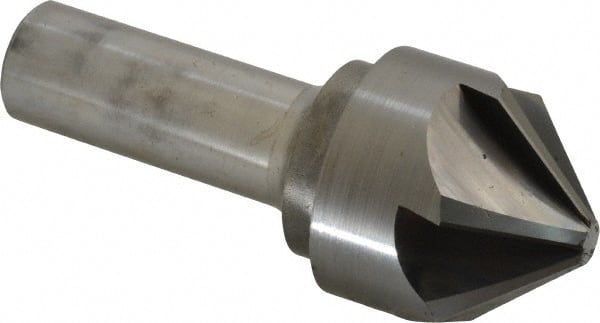 Hertel - 1-1/2" Head Diam, 3/4" Shank Diam, 6 Flute 90° Solid Carbide Countersink - Exact Tool & Supply