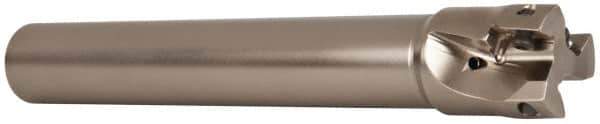 Seco - 1-1/4" Cut Diam, 0.669" Max Depth of Cut, 1" Shank Diam, 7.68" OAL, Indexable Square Shoulder End Mill - XO.X 1806.. Inserts, Cylindrical Shank, 90° Lead Angle, Through Coolant, Series Power Turbo - Exact Tool & Supply