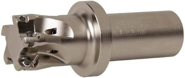 Seco - 1-1/2" Cut Diam, 0.433" Max Depth of Cut, 1-1/4" Shank Diam, 4.78" OAL, Indexable Square Shoulder End Mill - XO.X 1204.. Inserts, Weldon Shank, 90° Lead Angle, Through Coolant, Series Super Turbo - Exact Tool & Supply