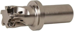 Seco - 1-1/2" Cut Diam, 0.433" Max Depth of Cut, 1-1/4" Shank Diam, 4.78" OAL, Indexable Square Shoulder End Mill - XO.X 1204.. Inserts, Weldon Shank, 90° Lead Angle, Through Coolant, Series Super Turbo - Exact Tool & Supply