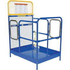 Vestil - 65" Platform - Forklift Work Platform, 1,000 Lb Capacity, 65-5/8" Platform Height, 36" Base Width x 48" Base Depth - Exact Tool & Supply