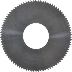 Made in USA - 1-3/4" Diam x 0.01" Blade Thickness x 5/8" Arbor Hole Diam, 90 Tooth Slitting and Slotting Saw - Arbor Connection, Solid Carbide, Concave Ground - Exact Tool & Supply