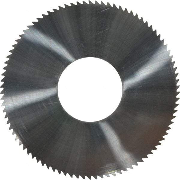 Made in USA - 1-3/4" Diam x 0.02" Blade Thickness x 5/8" Arbor Hole Diam, 90 Tooth Slitting and Slotting Saw - Arbor Connection, Solid Carbide, Concave Ground - Exact Tool & Supply
