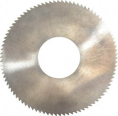 Made in USA - 1-3/4" Diam x 0.032" Blade Thickness x 5/8" Arbor Hole Diam, 90 Tooth Slitting and Slotting Saw - Arbor Connection, Solid Carbide, Concave Ground - Exact Tool & Supply