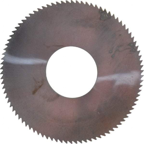 Made in USA - 1-3/4" Diam x 0.045" Blade Thickness x 5/8" Arbor Hole Diam, 90 Tooth Slitting and Slotting Saw - Arbor Connection, Solid Carbide, Concave Ground - Exact Tool & Supply