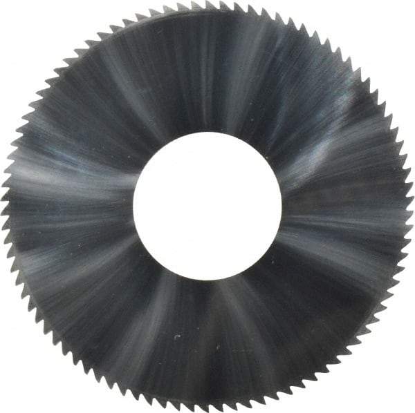 Made in USA - 1-3/4" Diam x 0.051" Blade Thickness x 5/8" Arbor Hole Diam, 90 Tooth Slitting and Slotting Saw - Arbor Connection, Solid Carbide, Concave Ground - Exact Tool & Supply