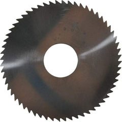 Made in USA - 2-1/4" Diam x 0.04" Blade Thickness x 5/8" Arbor Hole Diam, 60 Tooth Slitting and Slotting Saw - Arbor Connection, Solid Carbide, Concave Ground - Exact Tool & Supply