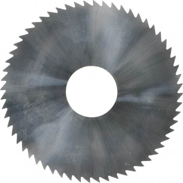 Made in USA - 2-1/4" Diam x 0.072" Blade Thickness x 5/8" Arbor Hole Diam, 60 Tooth Slitting and Slotting Saw - Arbor Connection, Solid Carbide, Concave Ground - Exact Tool & Supply