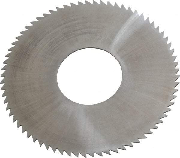 Made in USA - 2-3/4" Diam x 0.032" Blade Thickness x 1" Arbor Hole Diam, 72 Tooth Slitting and Slotting Saw - Arbor Connection, Solid Carbide, Concave Ground - Exact Tool & Supply