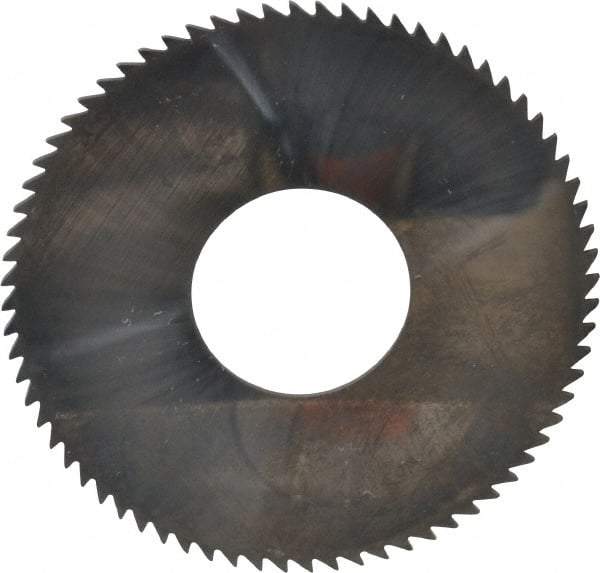 Made in USA - 2-3/4" Diam x 0.051" Blade Thickness x 1" Arbor Hole Diam, 72 Tooth Slitting and Slotting Saw - Arbor Connection, Solid Carbide, Concave Ground - Exact Tool & Supply