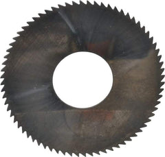 Made in USA - 2-3/4" Diam x 0.051" Blade Thickness x 1" Arbor Hole Diam, 72 Tooth Slitting and Slotting Saw - Arbor Connection, Solid Carbide, Concave Ground - Exact Tool & Supply