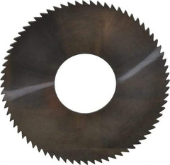 Made in USA - 2-3/4" Diam x 0.064" Blade Thickness x 1" Arbor Hole Diam, 72 Tooth Slitting and Slotting Saw - Arbor Connection, Solid Carbide, Concave Ground - Exact Tool & Supply