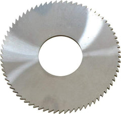 Made in USA - 2-3/4" Diam x 0.091" Blade Thickness x 1" Arbor Hole Diam, 72 Tooth Slitting and Slotting Saw - Arbor Connection, Solid Carbide, Concave Ground - Exact Tool & Supply