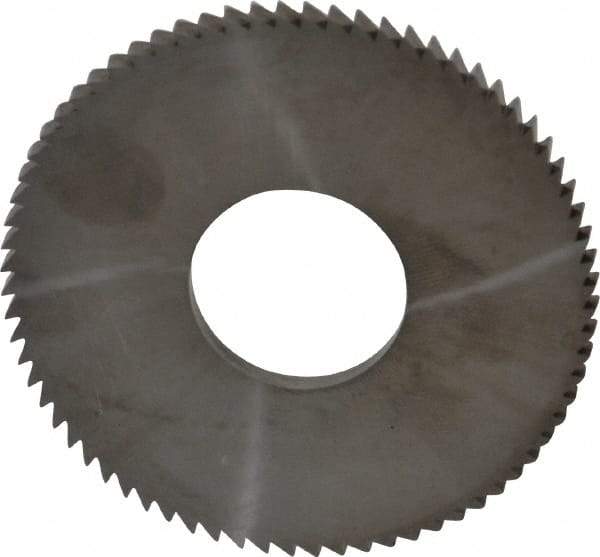 Made in USA - 2-3/4" Diam x 0.144" Blade Thickness x 1" Arbor Hole Diam, 72 Tooth Slitting and Slotting Saw - Arbor Connection, Solid Carbide, Concave Ground - Exact Tool & Supply