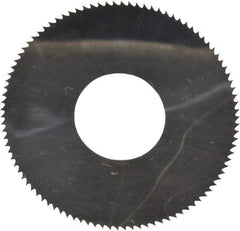 Made in USA - 1" Diam x 0.014" Blade Thickness, 3/8" Arbor Hole Diam, 98 Teeth, Solid Carbide Jeweler's Saw - Uncoated - Exact Tool & Supply