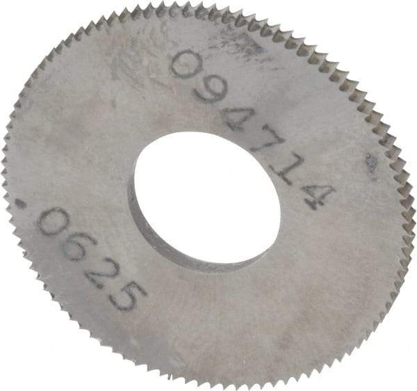 Made in USA - 1" Diam x 1/16" Thick, 3/8" Arbor Hole Diam, 98 Teeth, Solid Carbide Jeweler's Saw - Uncoated - Exact Tool & Supply