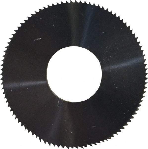 Made in USA - 1" Diam x 1/8" Thick, 3/8" Arbor Hole Diam, 98 Teeth, Solid Carbide Jeweler's Saw - Uncoated - Exact Tool & Supply