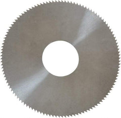 Made in USA - 1-1/4" Diam x 0.01" Blade Thickness, 3/8" Arbor Hole Diam, 120 Teeth, Solid Carbide, Jeweler's Saw - Uncoated - Exact Tool & Supply