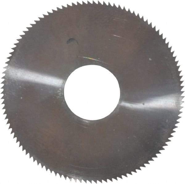Made in USA - 1-1/4" Diam x 0.02" Blade Thickness, 3/8" Arbor Hole Diam, 110 Teeth, Solid Carbide, Jeweler's Saw - Uncoated - Exact Tool & Supply