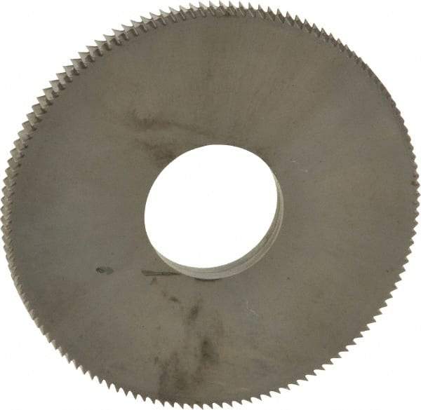 Made in USA - 1-1/2" Diam x 1/8" Thick, 1/2" Arbor Hole Diam, 130 Teeth, Solid Carbide, Jeweler's Saw - Uncoated - Exact Tool & Supply