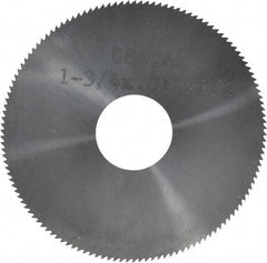 Made in USA - 1-3/4" Diam x 0.014" Blade Thickness, 1/2" Arbor Hole Diam, 130 Teeth, Solid Carbide, Jeweler's Saw - Uncoated - Exact Tool & Supply