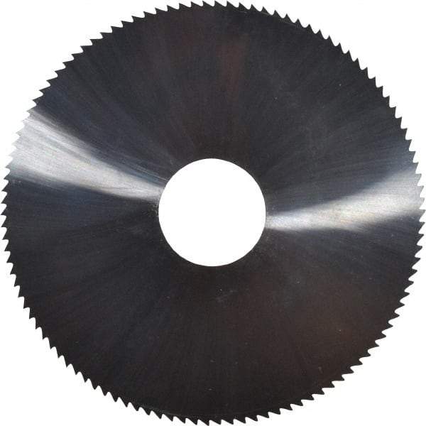 Made in USA - 2" Diam x 0.051" Blade Thickness, 1/2" Arbor Hole Diam, 110 Teeth, Solid Carbide Jeweler's Saw - Uncoated - Exact Tool & Supply