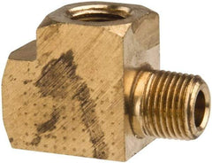 Parker - 3/4 Male Thread x 3/4 Female Thread, Brass Industrial Pipe Street Tee - MNPTF x FNPTF, 1,000 psi - Exact Tool & Supply