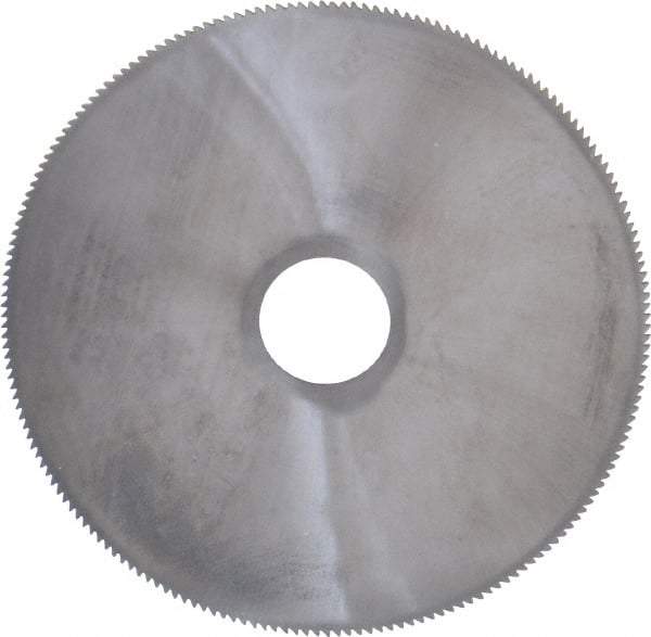 Made in USA - 2-1/2" Diam x 0.032" Blade Thickness, 1/2" Arbor Hole Diam, 190 Teeth, Solid Carbide, Jeweler's Saw - Uncoated - Exact Tool & Supply