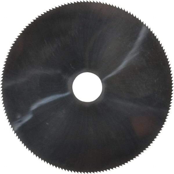 Made in USA - 3" Diam x 0.032" Blade Thickness, 1/2" Arbor Hole Diam, 168 Teeth, Solid Carbide Jeweler's Saw - Uncoated - Exact Tool & Supply