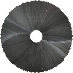 Made in USA - 3" Diam x 0.057" Blade Thickness, 1/2" Arbor Hole Diam, 168 Teeth, Solid Carbide Jeweler's Saw - Uncoated - Exact Tool & Supply