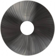 Made in USA - 4" Diam x 0.035" Blade Thickness, 1" Arbor Hole Diam, 220 Teeth, Solid Carbide Jeweler's Saw - Uncoated - Exact Tool & Supply