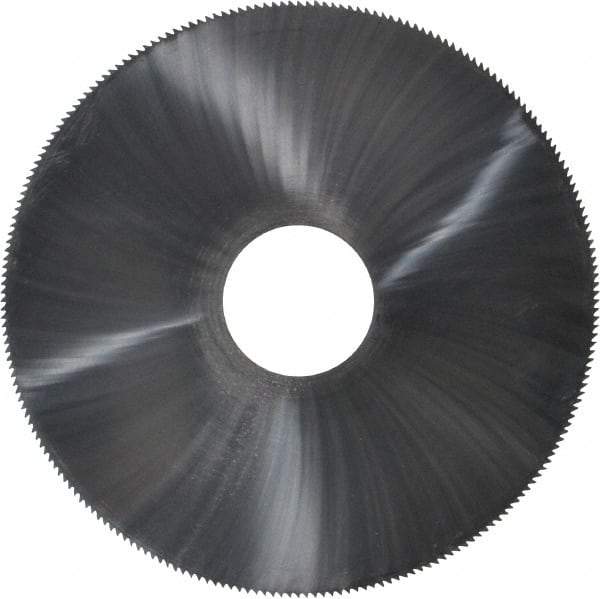 Made in USA - 4" Diam x 1/16" Thick, 1" Arbor Hole Diam, 220 Teeth, Solid Carbide Jeweler's Saw - Uncoated - Exact Tool & Supply