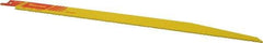 Starrett - 12" Long x 3/4" Thick, Bi-Metal Reciprocating Saw Blade - Tapered Profile, 10 to 14 TPI, Toothed Edge, Universal Shank - Exact Tool & Supply