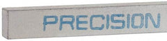 Precision Brand - 12" Long x 1/2" High x 3/8" Wide, Zinc-Plated Key Stock - Low Carbon Steel - Exact Tool & Supply