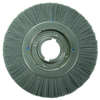 8" Diameter - Crimped Filament Wheel Brush - 0.026/120 Grit - Exact Tool & Supply