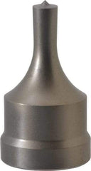 Cleveland Steel Tool - 5/16 Inch Diameter Round Ironworker Punch - 1-1/32 Inch Body Diameter, 1-5/32 Inch Head Diameter, 1-15/16 Inch Overall Length - Exact Tool & Supply