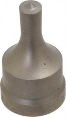 Cleveland Steel Tool - 3/8 Inch Diameter Round Ironworker Punch - 1-1/32 Inch Body Diameter, 1-5/32 Inch Head Diameter, 1-15/16 Inch Overall Length - Exact Tool & Supply