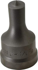 Cleveland Steel Tool - 1/2 Inch Diameter Round Ironworker Punch - 1-1/32 Inch Body Diameter, 1-5/32 Inch Head Diameter, 1-15/16 Inch Overall Length - Exact Tool & Supply